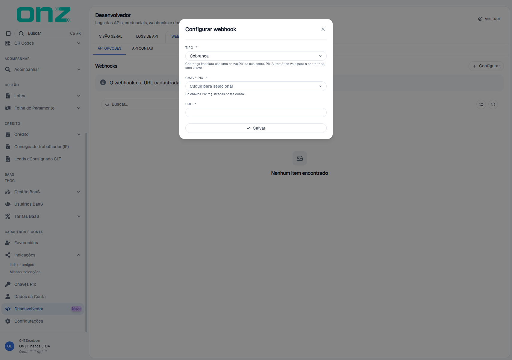 Configurar webhook